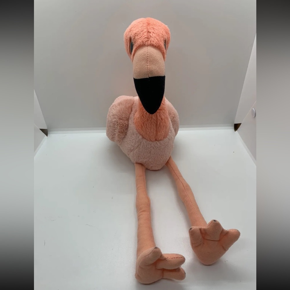Nature Planet Flamingo Plush Pink Bird Stuffed Animal 15 Inches - Picture 2 of 12